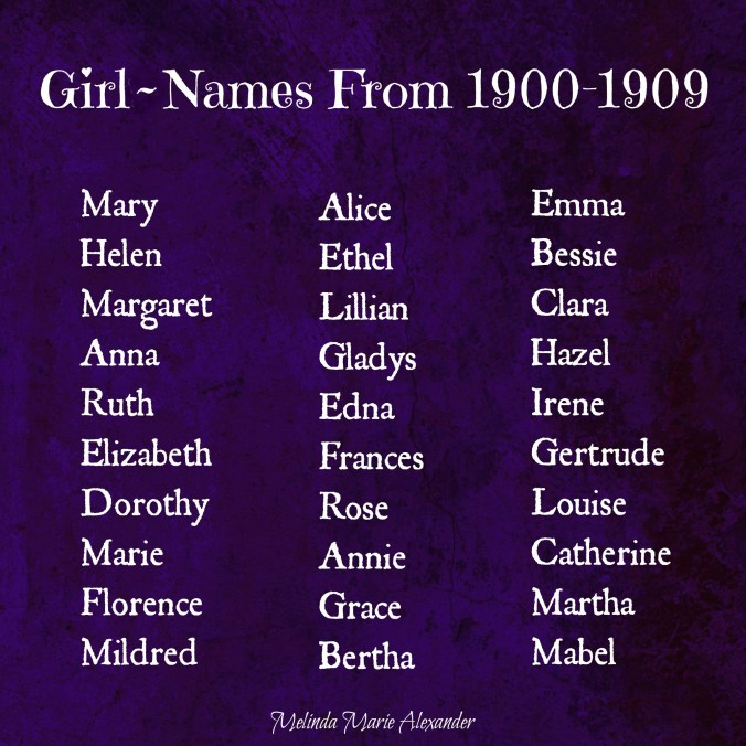 girl-names-1900-1909